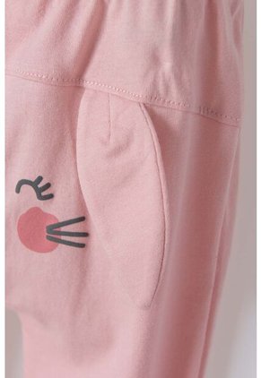 Pijama De LittleMic Con Pantalón Largo Verde Y Palo Rosa Para Bebé Niña 18-24