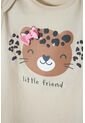 Conjunto LittleMic Caqui Y Palo De Rosa De Pantalón Para Bebé Niña 3-6 de LittleMic