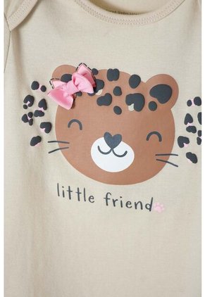 Conjunto LittleMic Caqui Y Palo De Rosa De Pantalón Para Bebé Niña 3-6