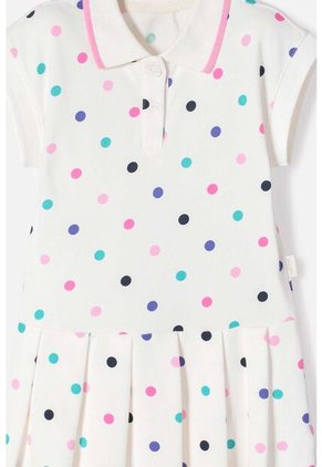 Vestido LittleMic Marfil Corto Para Niña 2T A 5T 5T