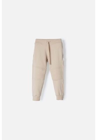 Jogger LittleMic Con Bolsillos Laterales Caqui Para Niño 2T A 5T 2T LittleMic