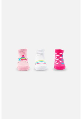Medias X3 De LittleMic Multicolor Para Niña 4-6 LittleMic