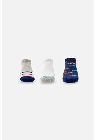 Medias X3 De LittleMic Multicolor  Para Niño 4-6 LittleMic
