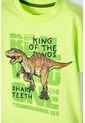 Camiseta De LittleMic Manga Corta Verde Para Niño 2T A 5T 4T de LittleMic