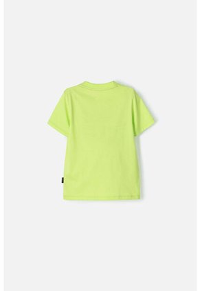 Camiseta De LittleMic Manga Corta Verde Para Niño 2T A 5T 4T
