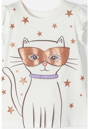 Conjunto De Littlemic Con Falda En Tull Marfil Para Niña 2T A 5T 2T