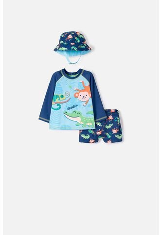 Conjunto De Baño De Littlemic Multicolor Para Bebé Niño 18-24 LittleMic