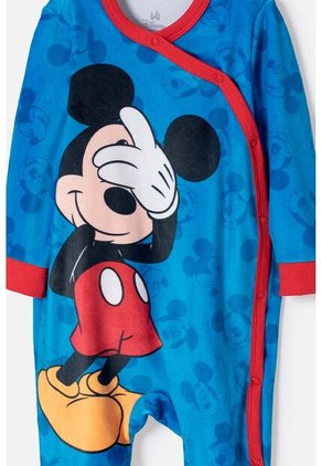 Pijama Mickey Mouse Mameluco Azul Para Bebé Niño 3-6