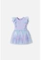 Vestido De Littlemic Con Tull Violeta Para Niña 2T A 5T 3T de LittleMic