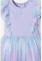 Vestido De Littlemic Con Tull Violeta Para Niña 2T A 5T 3T de LittleMic
