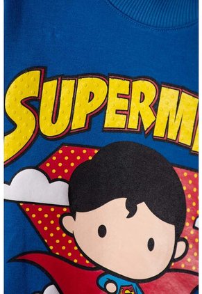 Conjunto De Superman Azul Para Niño 2T A 6T 3T