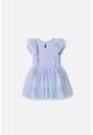 Vestido De Littlemic Con Tull Violeta Para Niña 2T A 5T 3T de LittleMic