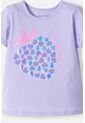 Camiseta De Littlemic Manga Corta Lavanda Para Niña 2T A 5T 4T de LittleMic