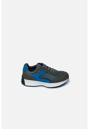 Tenis De  LittleMic Gris Y Azul Para Niño 24