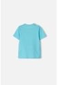 Camiseta Littlemic Turquesa Estampada En Frente Para Niño 2T A 5T 3T de LittleMic
