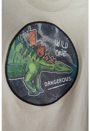 Camiseta De Littlemic Manga Corta Verde Para Niño 2T A 5T 4T