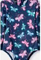 Vestido De Baño De Littlemic Con Gorro Multicolor Para Bebé Niña 3-6 de LittleMic