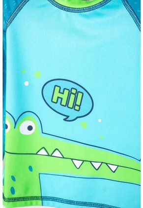 Conjunto De Baño De LittleMic Manga Larga Verde Para Niño 2T A 5T 4T