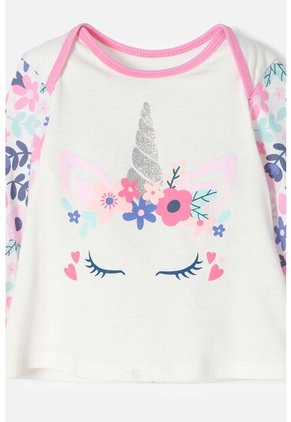 Pijama LittleMic Con Pantalón Largo Multicolor Para Bebé Niña 12-18