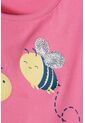 Camiseta Littlemic Rosada Manga Corta Para Niña 2T A 5T 3T de LittleMic