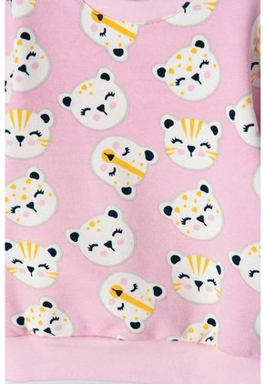 Conjunto De LittleMic Rosado De Pantalón Largo Para Bebe Niña 3-6