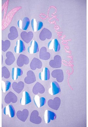 Camiseta De Littlemic Manga Corta Lavanda Para Niña 2T A 5T 4T