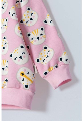 Conjunto De LittleMic Rosado De Pantalón Largo Para Bebe Niña 3-6