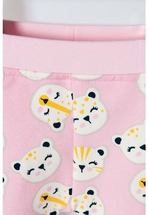 Conjunto De LittleMic Rosado De Pantalón Largo Para Bebe Niña 3-6