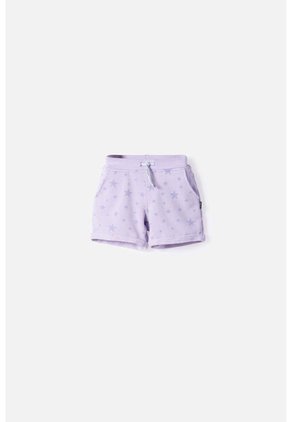 Short De Littlemic Con Cordón Lavanda Para Niña 2T A 5T 3T