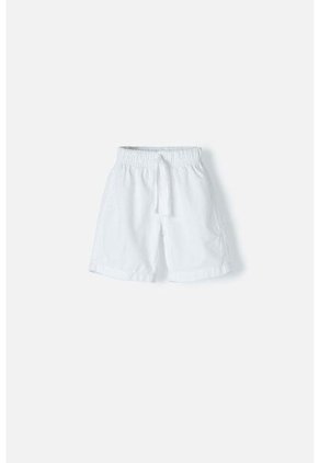 Bermuda De LittleMic Con Cordón Blanco Para Niño 2T A 5T 4T