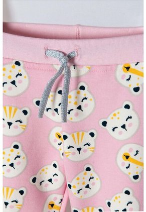 Conjunto De Littlemic Con Pantalón Largo Rosado Para Niña 2T A 6T 3T