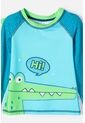Conjunto De Baño De LittleMic Manga Larga Verde Para Niño 2T A 5T 3T de LittleMic