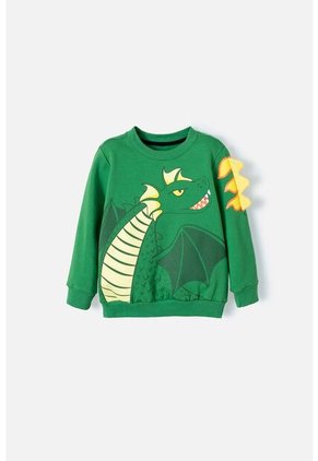 Buzo De LittleMic Cerrado Verde Para Nino 2T A 5T 2T