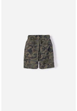 Bermuda De Littlemic Con Cordón Verde Para Niño 2T A 5T 2T