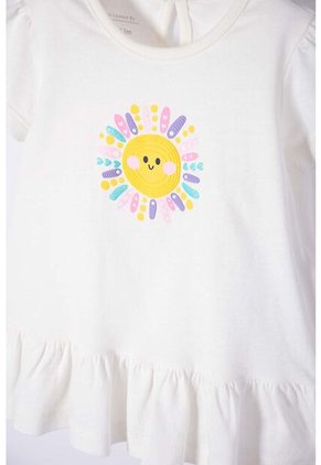 Conjunto LittleMic Multicolor De Camiseta Estampada Para Bebé Niña 9-12
