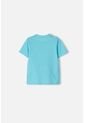 Camiseta Littlemic Turquesa Estampada En Frente Para Niño 2T A 5T 5T de LittleMic