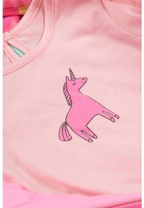 Conjunto LittleMic X3 Piezas Rosado Para Bebé Niña 9-12