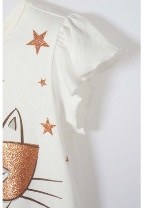 Conjunto De Littlemic Con Falda En Tull Marfil Para Niña 2T A 5T 2T