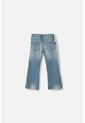 Jean De Littlemic Con Bota Amplia Para Niña 2T A 5T 4T de LittleMic
