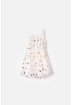 Vestido De Littlemic Manga Sisa Crudo Para Niña 2T A 5T 3T