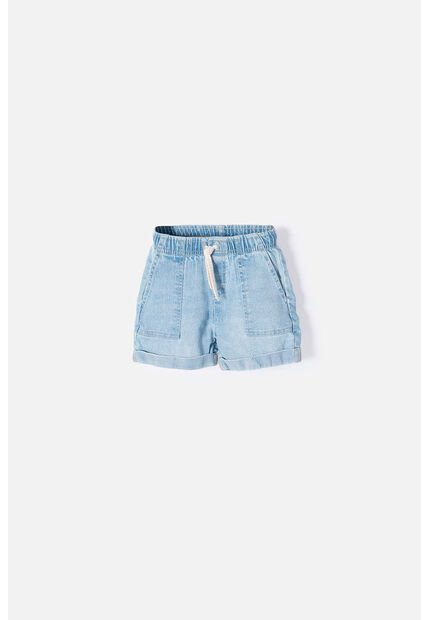 Short De Littlemic Con Cordón Azul Para Niña 2T A 5T 4T