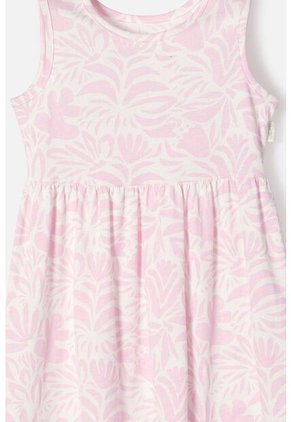 Vestido De LittleMic Marfil Y Rosado Para Niña 2T A 5T 3T