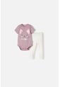Conjunto De LittleMic Con Body Lila Para Bebé Niña 12-18 de LittleMic