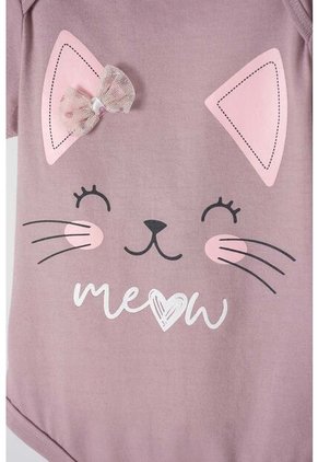 Conjunto De LittleMic Con Body Lila Para Bebé Niña 12-18