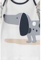 Pijama LittleMic Gris Y Marfil De Manga Larga Para Bebé Niño 9-12 de LittleMic