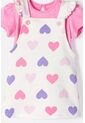 Vestido De Littlemic Tipo Jardinera Multicolor Para Bebé Niña 6-9 de LittleMic