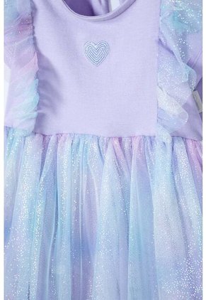 Vestido De Littlemic Manga Corta Lavanda Para Bebé Niña 6-9