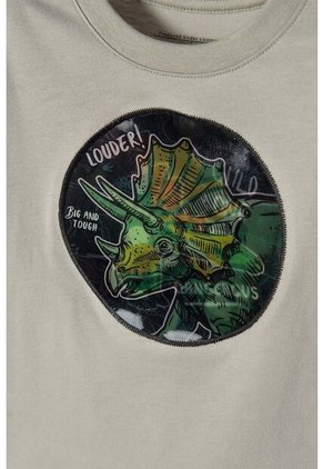Camiseta De Littlemic Manga Corta Verde Para Niño 2T A 5T 4T