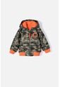 Chaqueta De LittleMic Con Cierre Y Chompa Verde Militar  Para Bebé Niño 9-12 de LittleMic