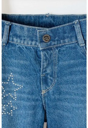 Jeans De LittleMic Azul Medio Para Niña 2T A 5T 5T